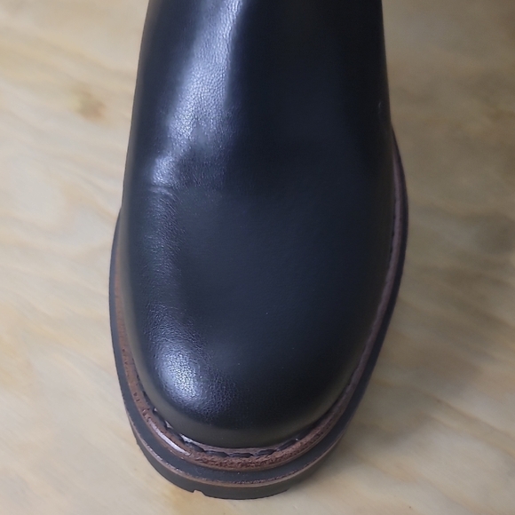 Korks Kork-Ease Vivi Lug Black Chunky Heel Ankle Boots - Picture 5 of 10